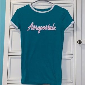 aeropostale blue logo t-shirt